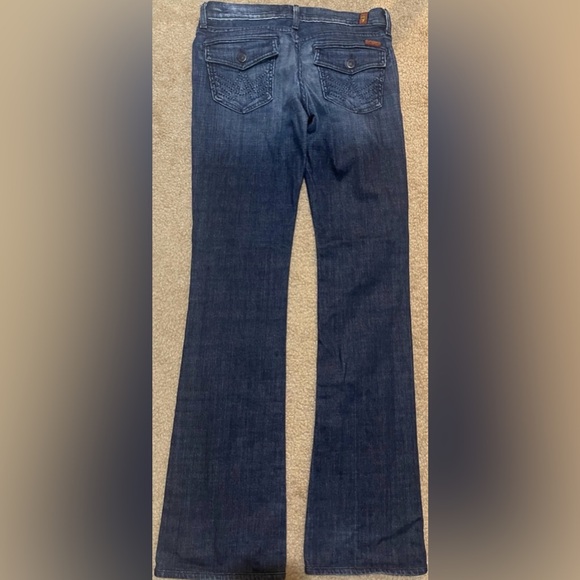 7 For All Mankind Bootcut Jeans – Size 28x32 – Flap Pocket –Premium Denim - Picture 2 of 5